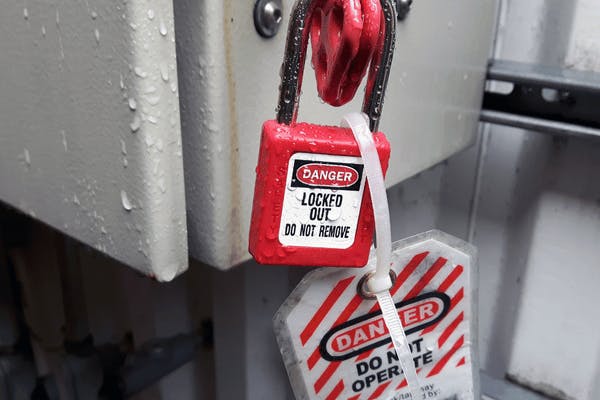 OSHA violation - Lockout/tagout