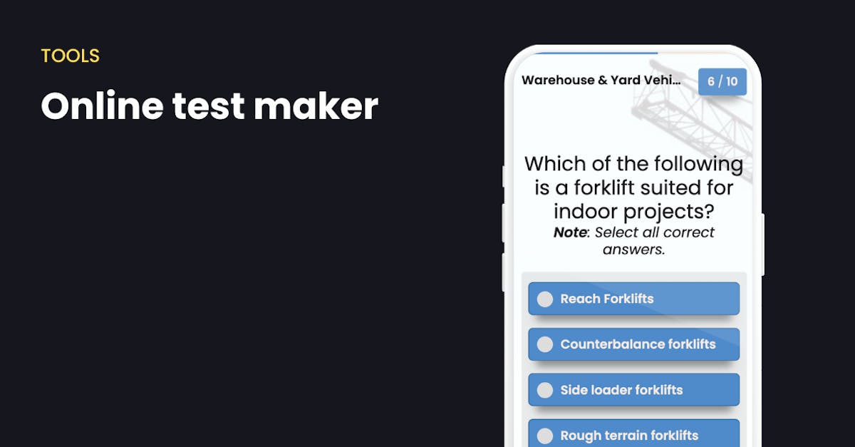 Online test maker
