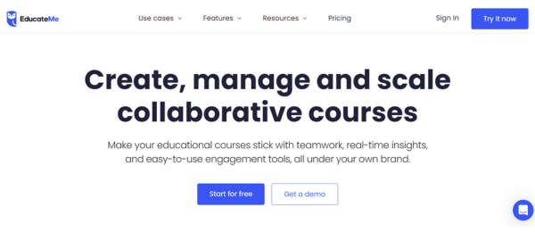 Online training solution - EducateMe