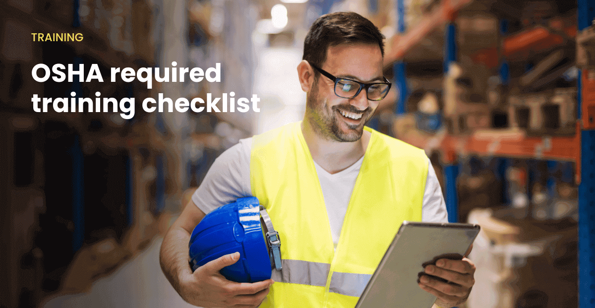 OSHA required training checklist