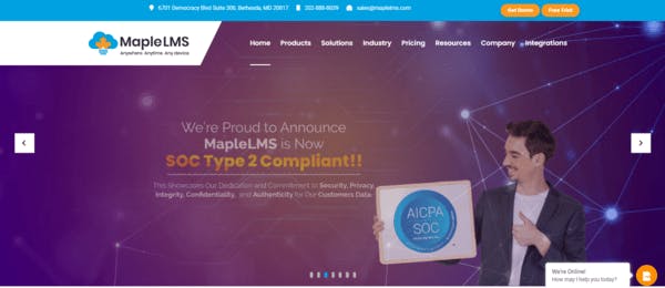 LMS for manufacturing - Maple LMS 