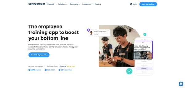 Employee training app - Connecteam