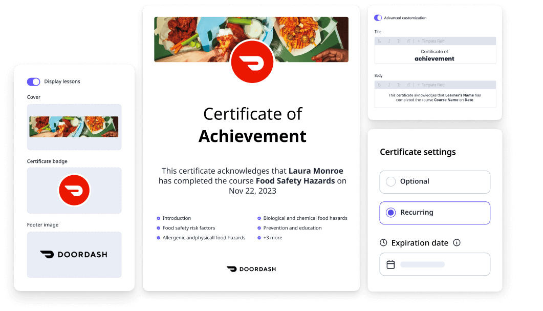 Certificate Customization