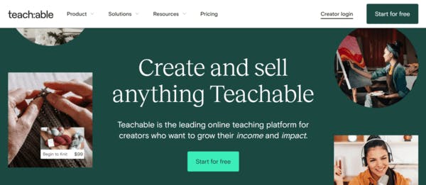 Best online course platforms - Teachable