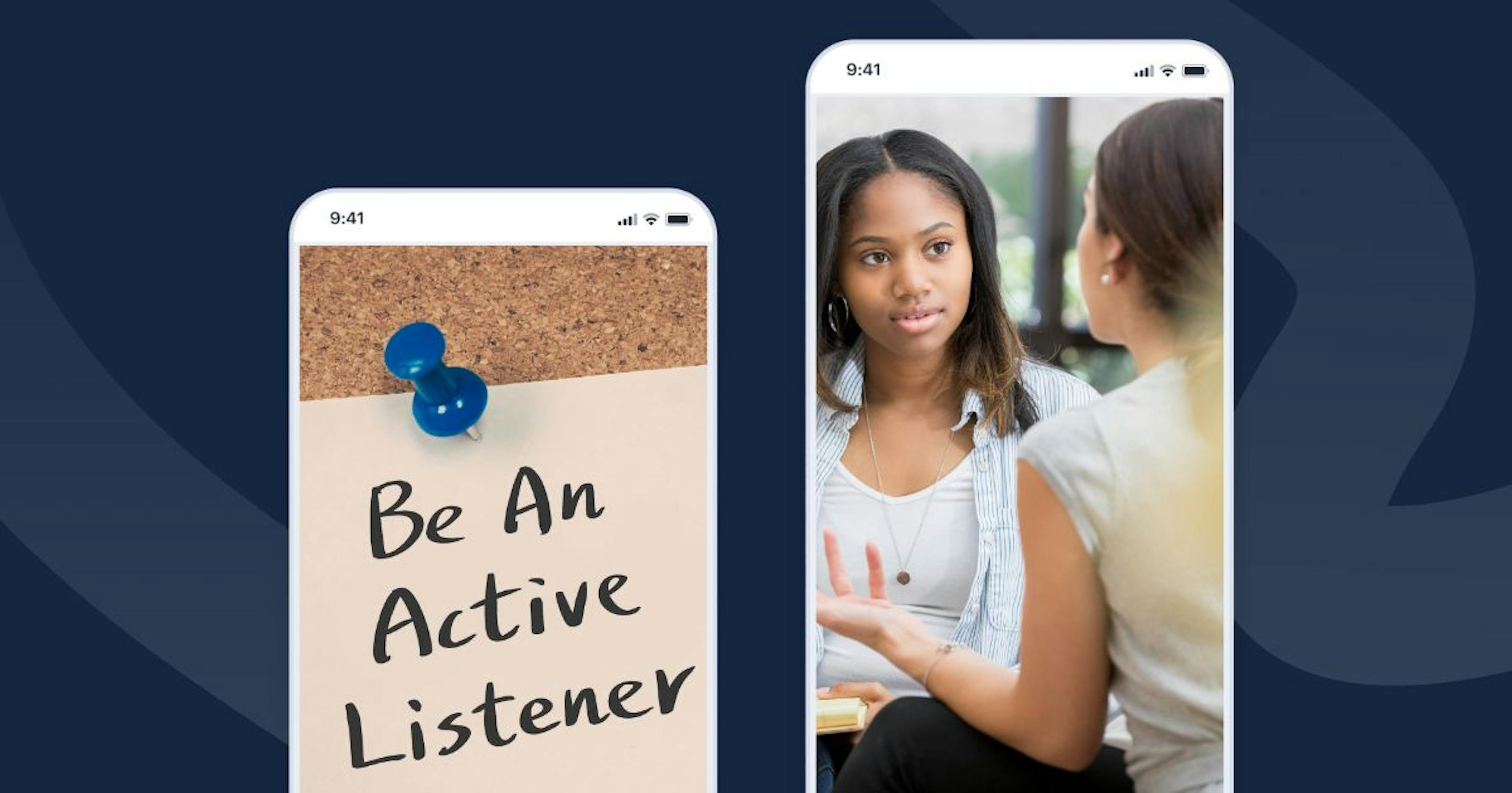 Communication skill example - Active listening