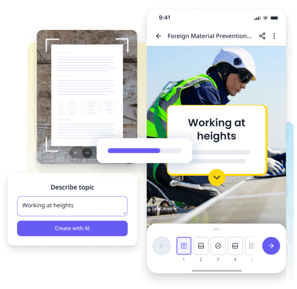 Learning management systems for businesses - SC Training's AI Create