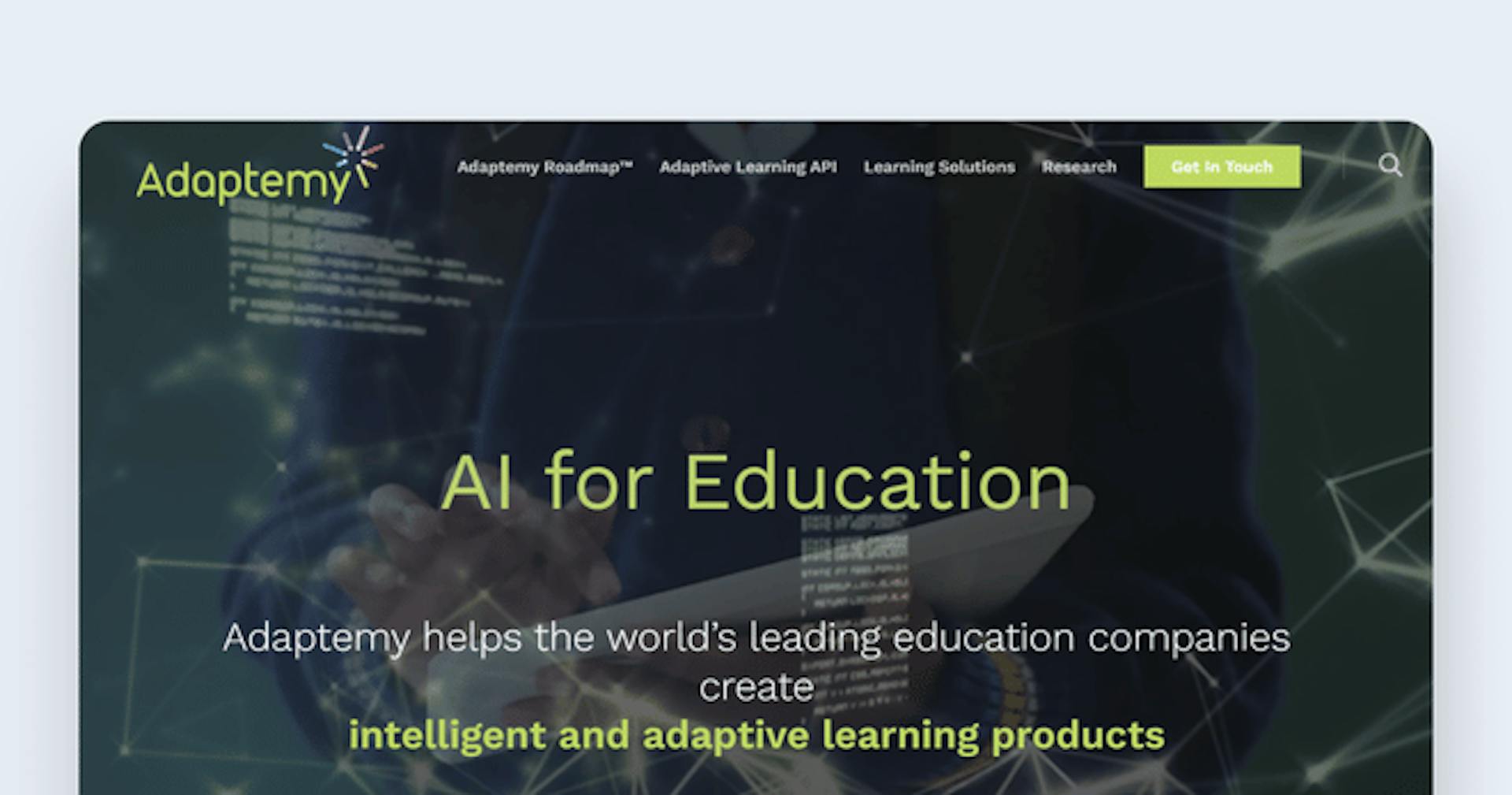 Adaptive learning platform - Adaptemy