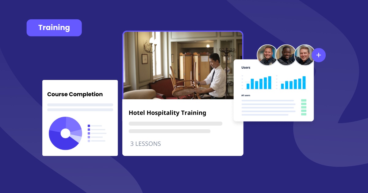 Learning tools for hotel staff training