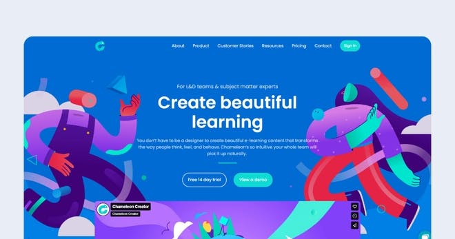 Product knowledge training tool - Chameleon Creator