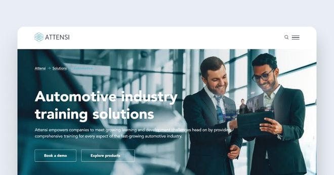 Automotive Industry Training Platforms - Attensi
