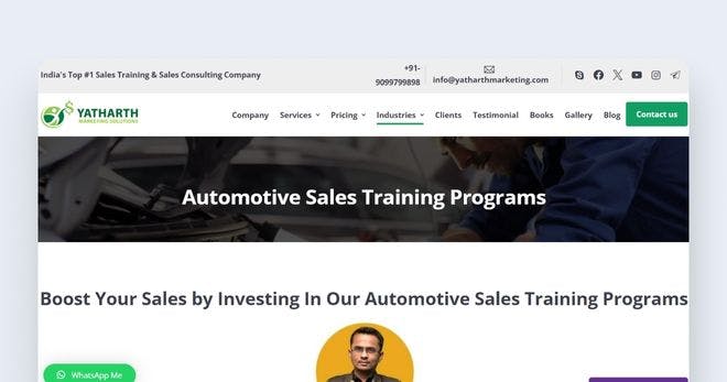 Automobile sales training tools - Yatharth Marketing Solutions