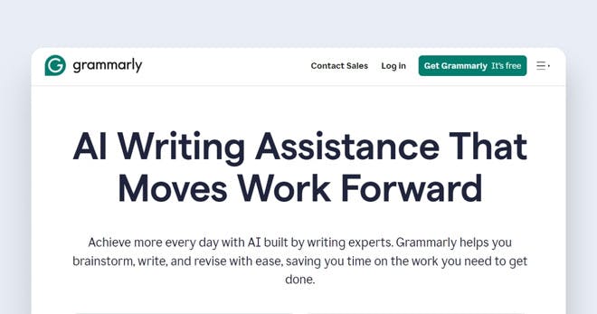 AI tool for small business - Grammarly