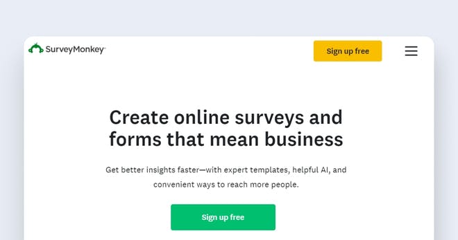 AI tool for small business - SurveyMonkey