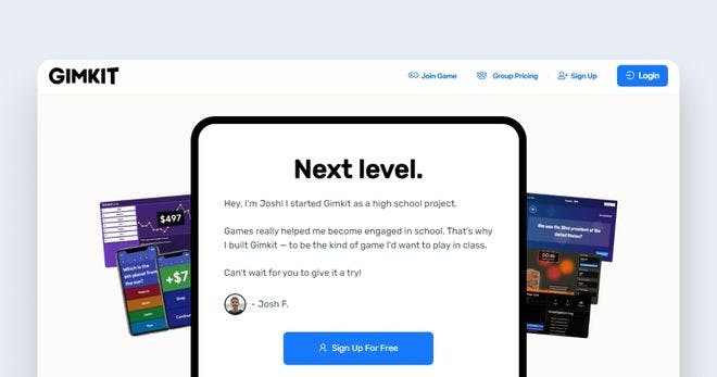 Game based learning platform - Gimkit