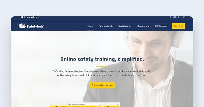 Safety learning management system - SafetyHub