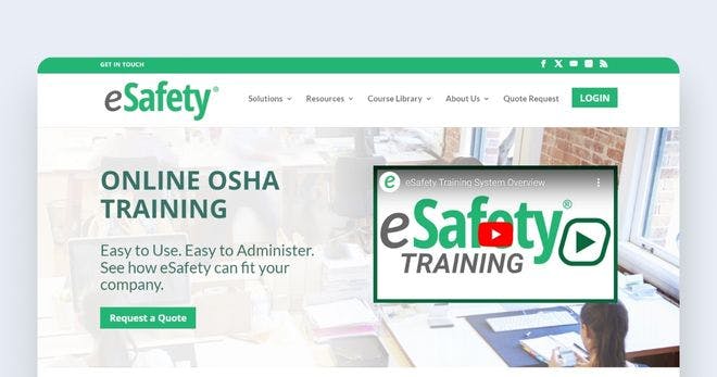 Safety learning management system - eSafety