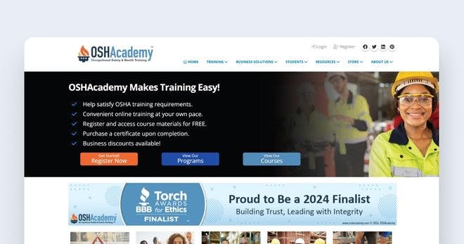 OSHA training software - OSHAcademy