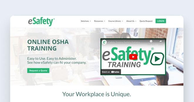 OSHA training software - eSafety