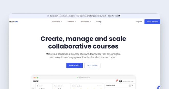 Training management software - EducateMe