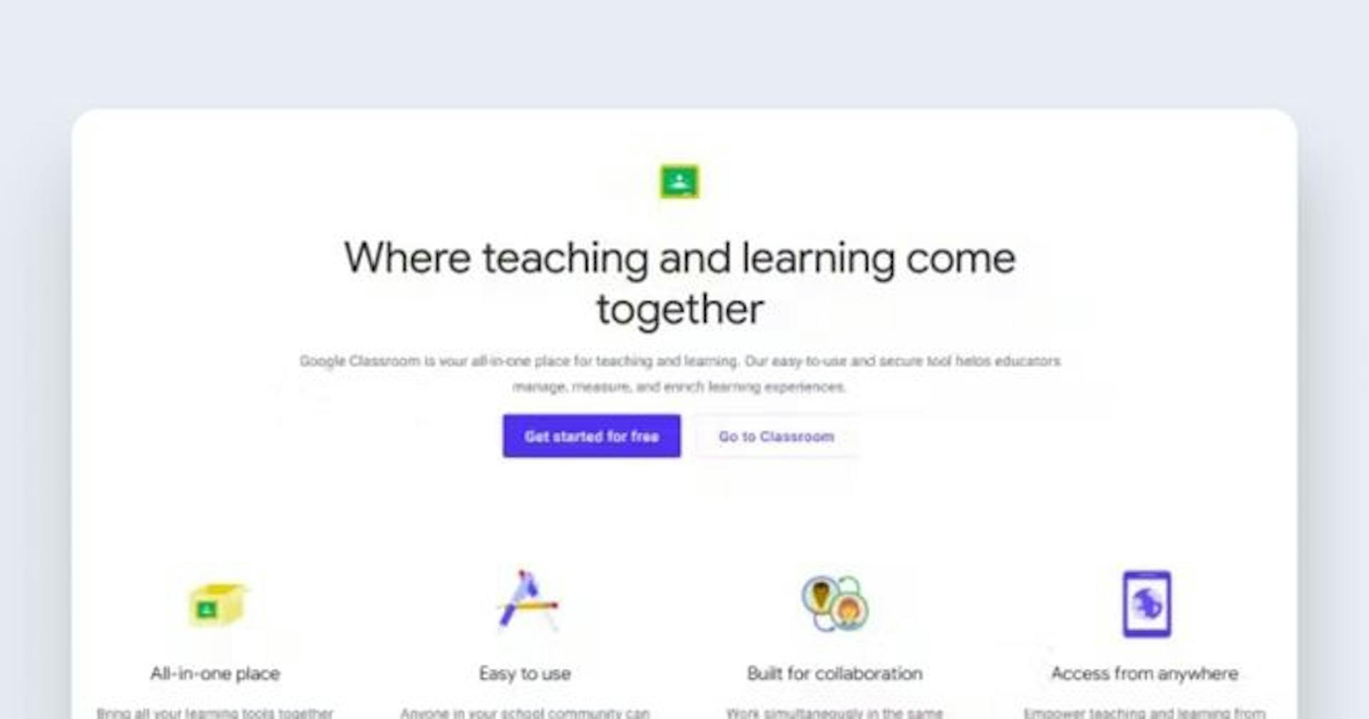 Induction training software - Google Classroom