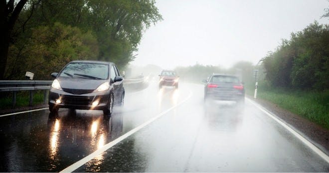 Safe driving tip - Be cautious in bad weather