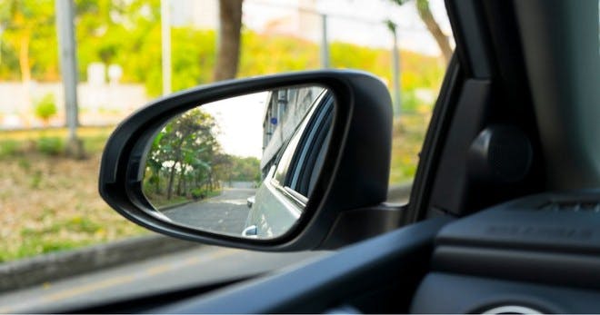 Safe driving tip - Check your side mirrors regularly