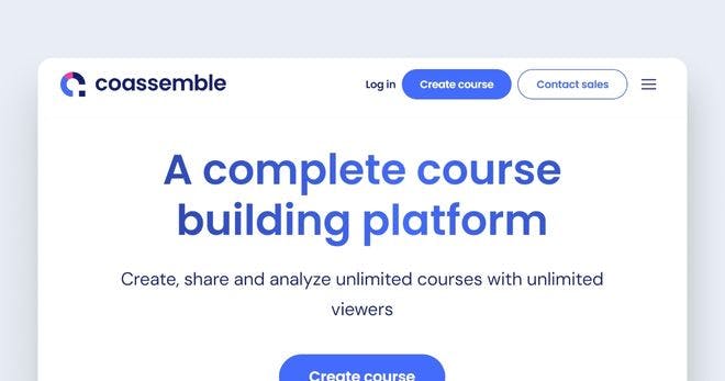 Course creator software - Coassemble