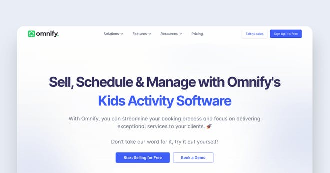 Learning management systems example - Omnify