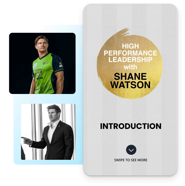 Shane Watson High Performance Leadership Course