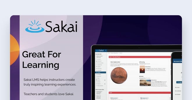 Free learning management system - Sakai