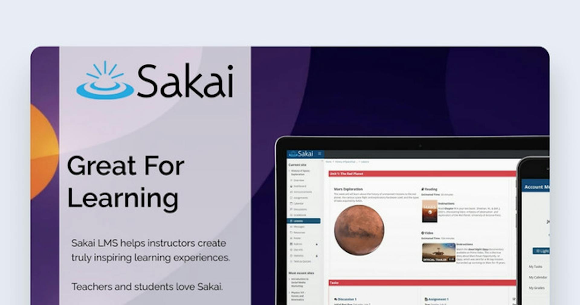 Free learning management system - Sakai