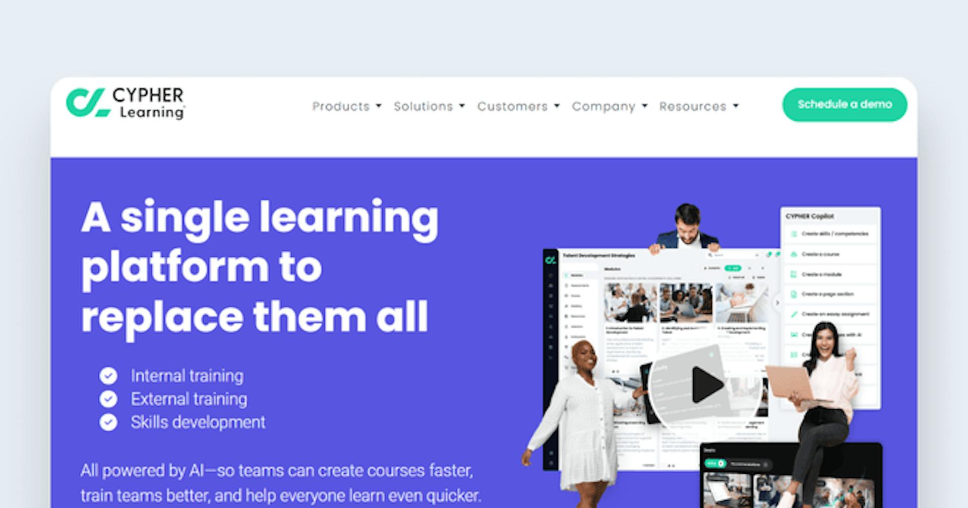 Free learning management system - CYPHER Learning