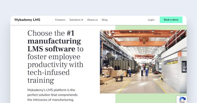 Manufacturing training software - Mykademy