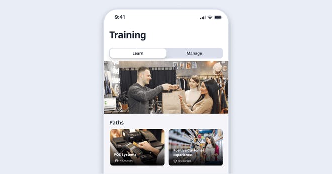 LMS for retail training - SC Training's Training Paths
