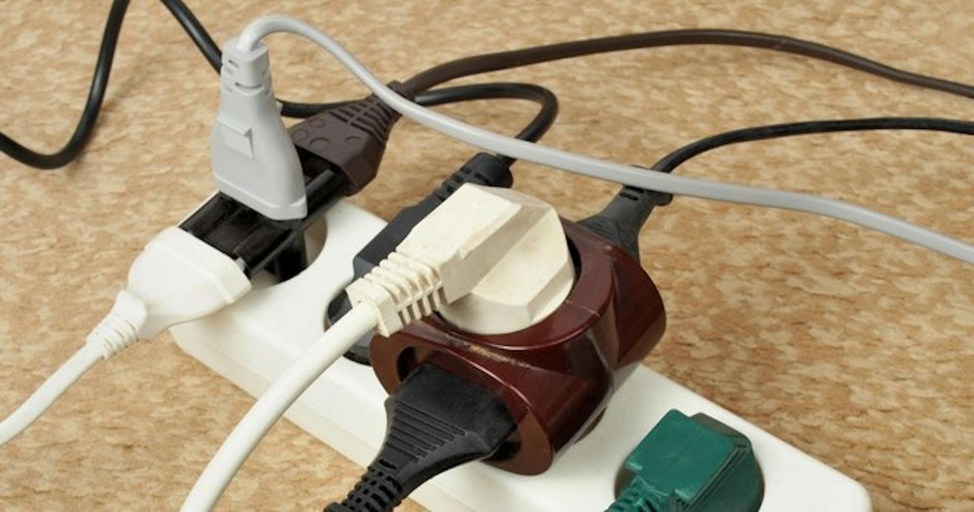 Electrical safety tip at work - Avoid substituting extension cords for permanent wiring