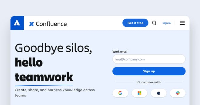 Learning and development software - Confluence