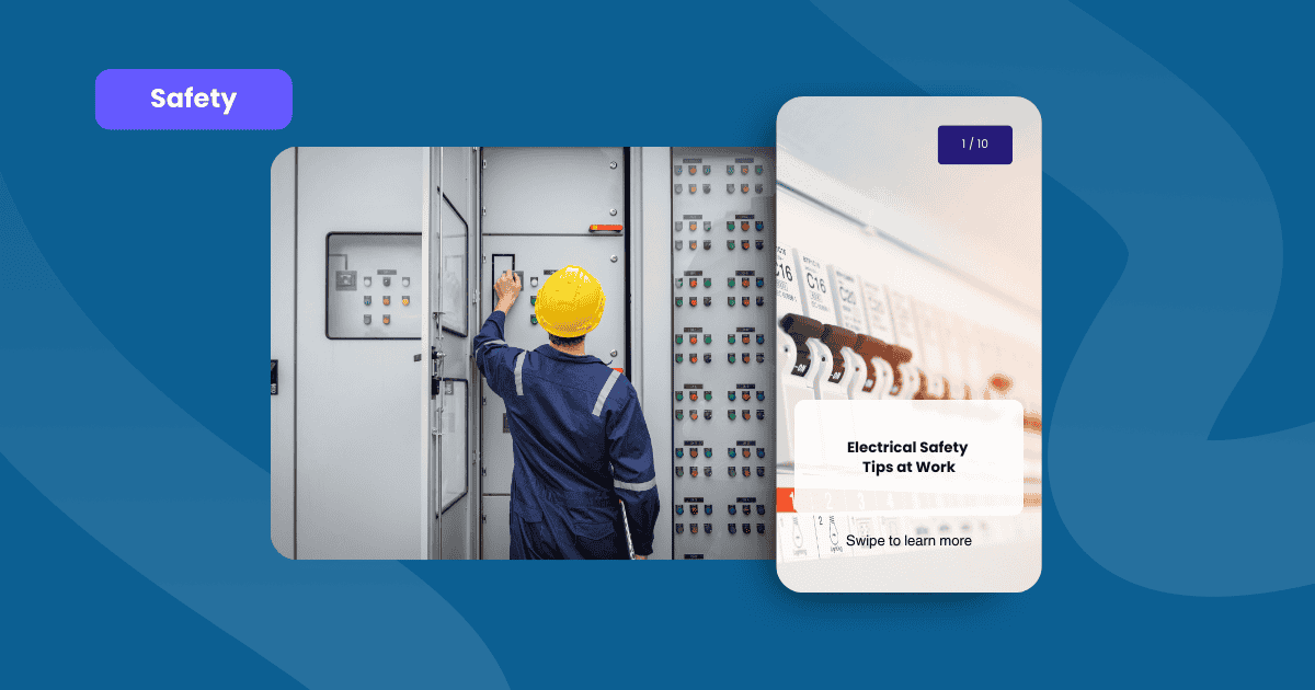 Electrical safety tips at work