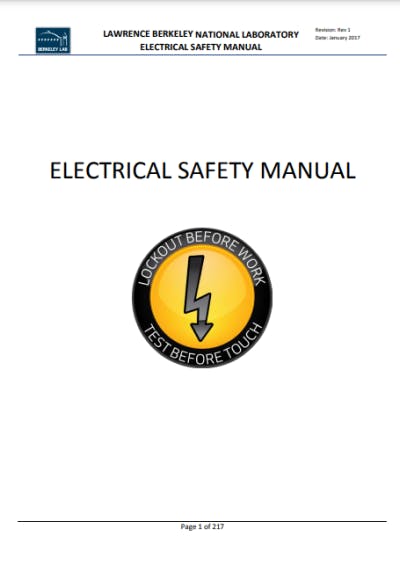Electrical safety training manuals PDF - Electrical Safety Manual