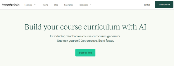 Elearning software tools - Teachable