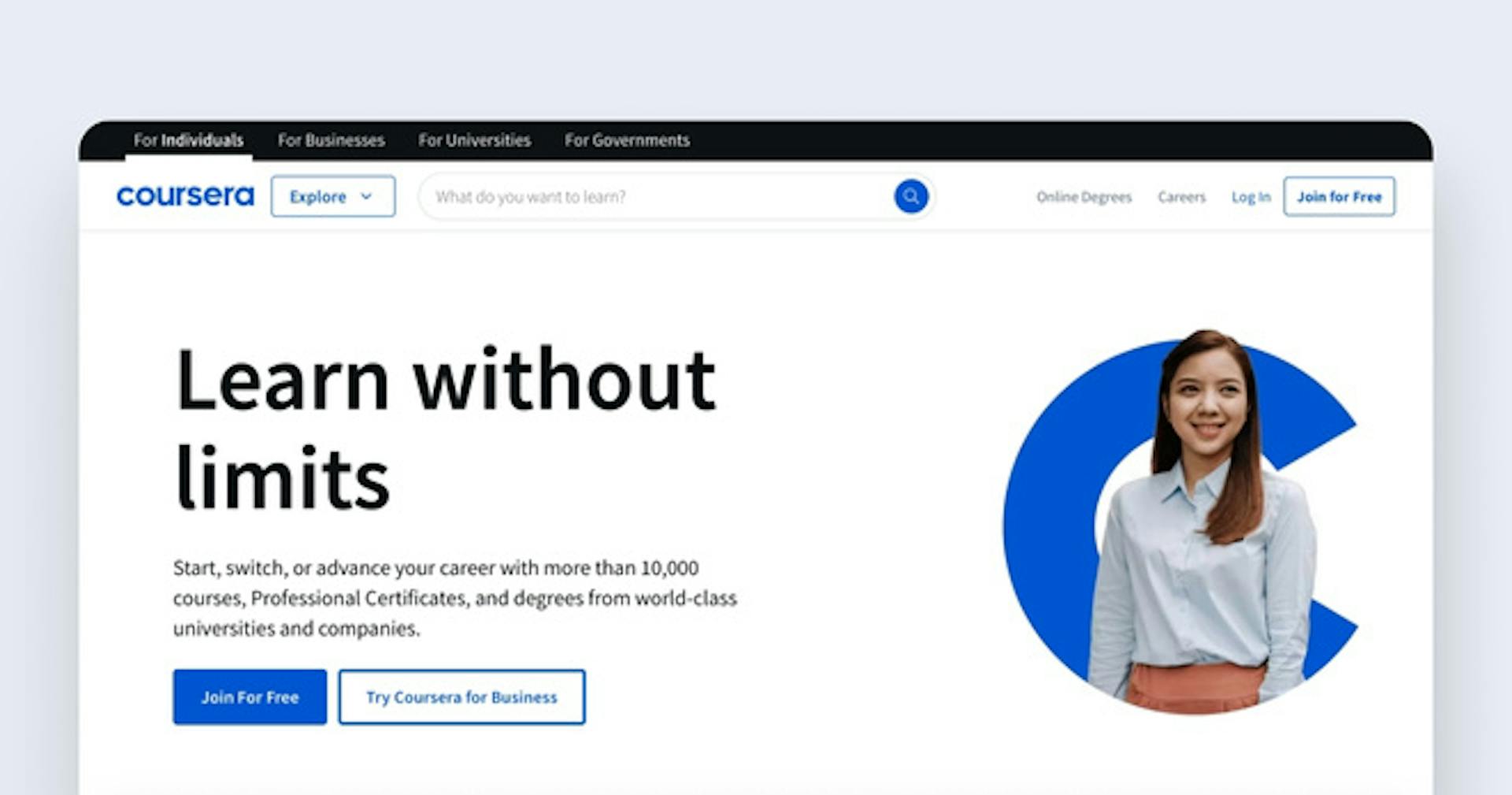 Educational platform - Coursera