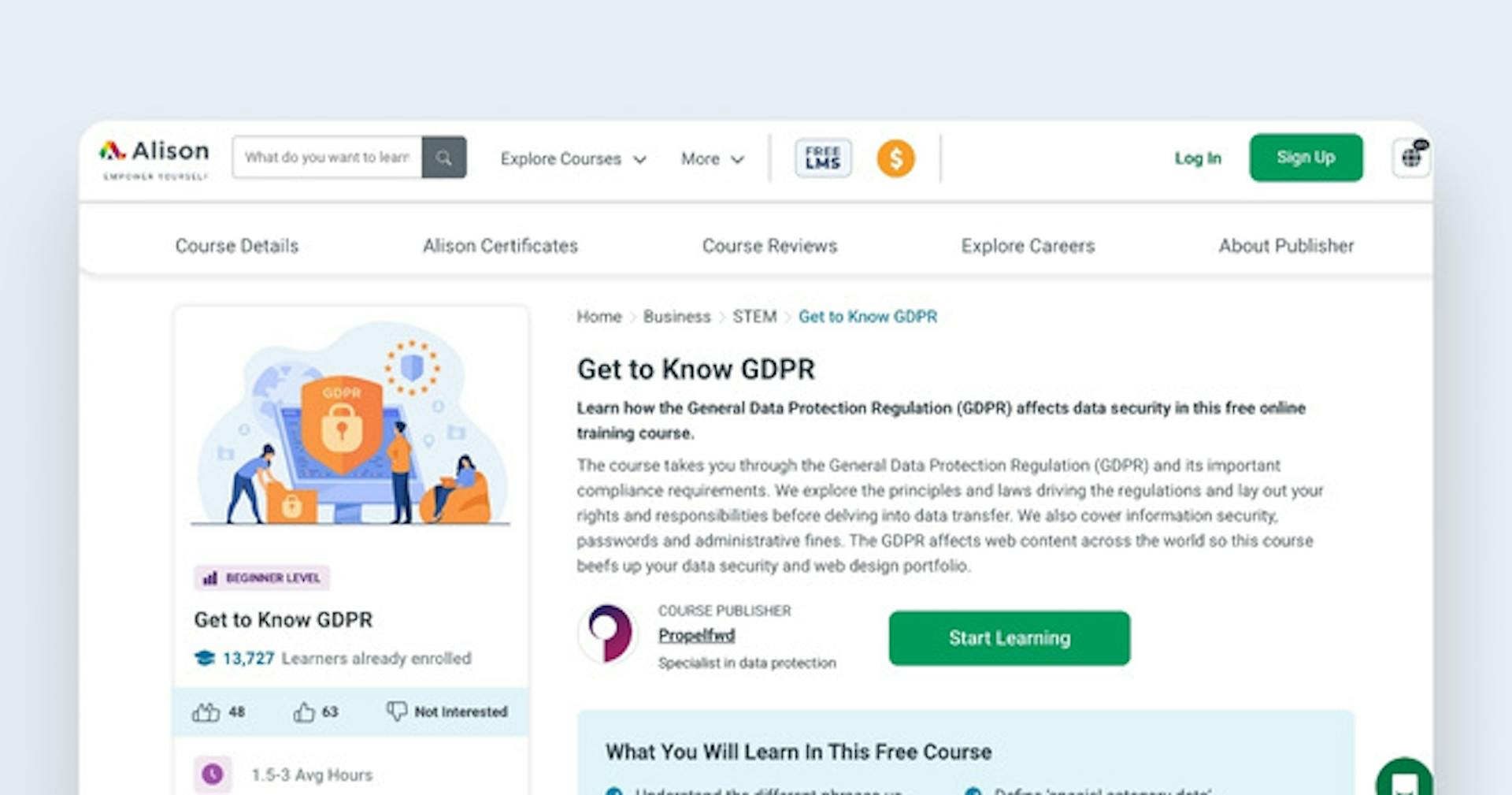 Free compliance training course - Get to Know GDPR