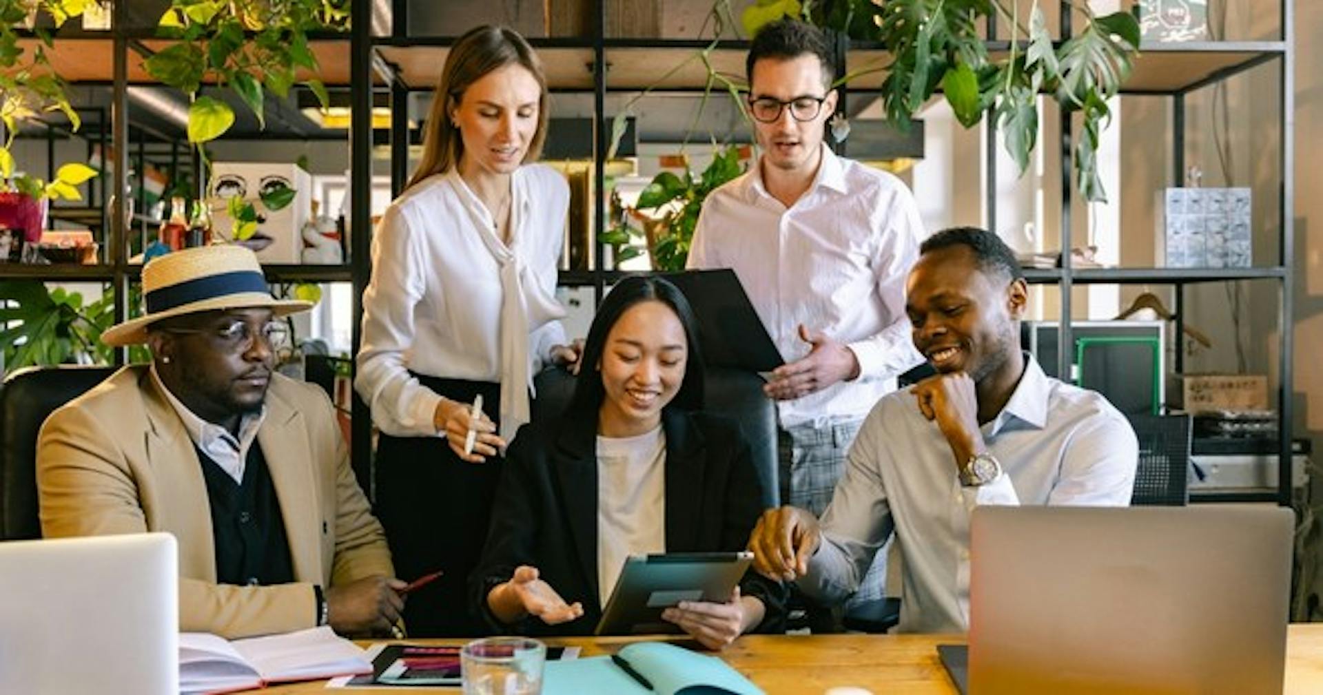 A team of diverse employees