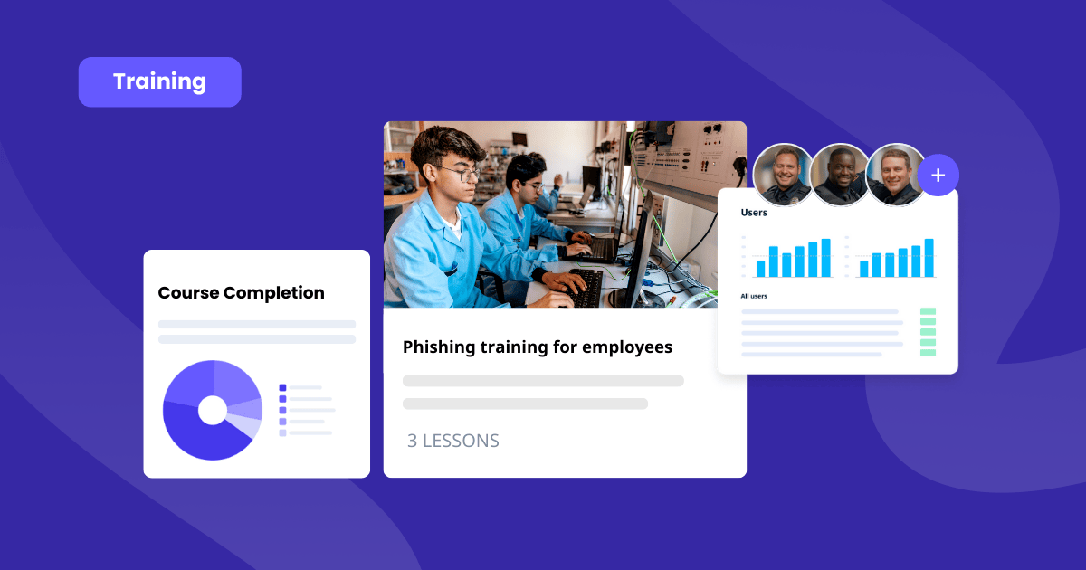 Phishing training for employees on SC Training