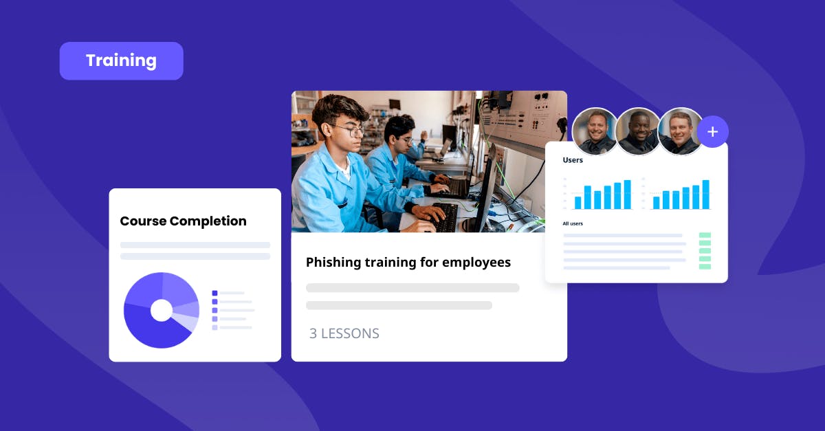 Phishing training for employees on SC Training