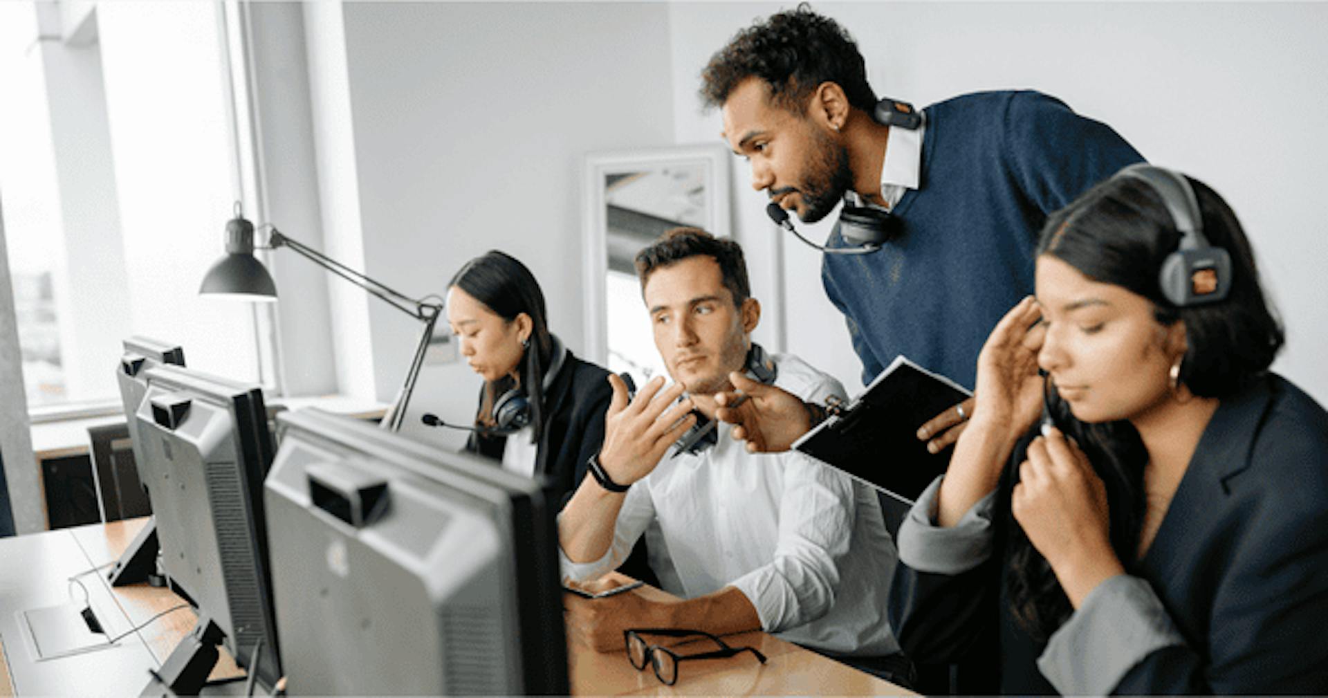 Employees undergoing phishing training