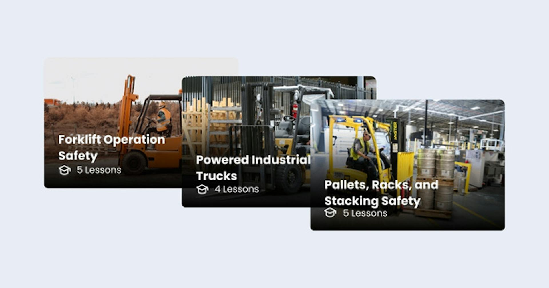 SC Training's forklift course library
