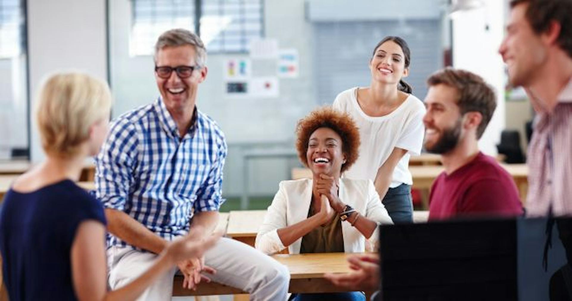 employees socializing