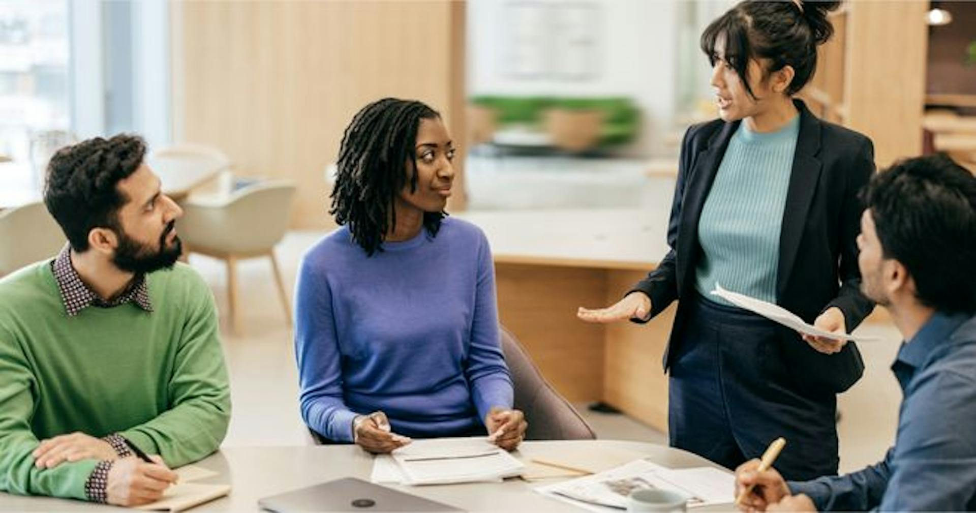 A leader delegating tasks