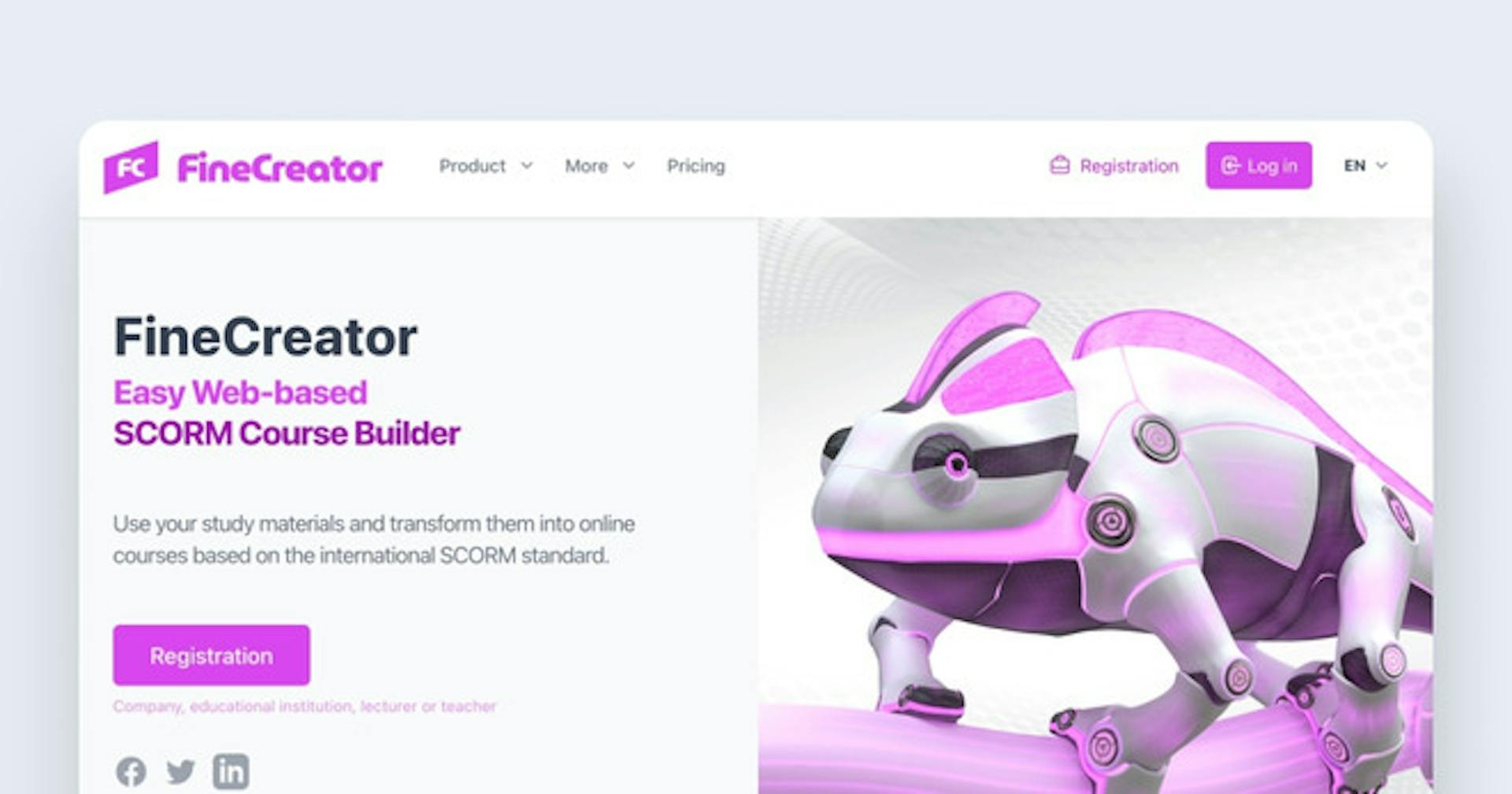 SCORM creator software - Fine Creator