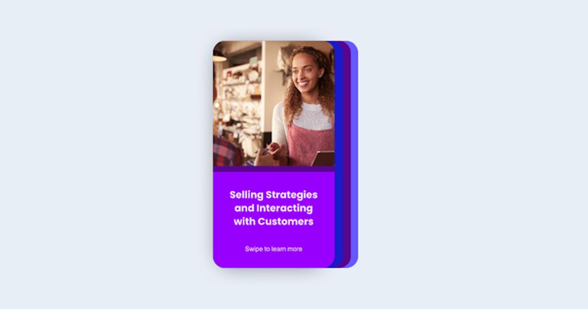 Selling Strategies and Interacting with Customers course on SC Training